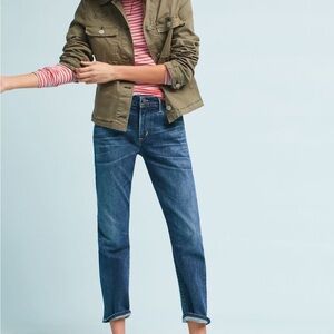 Citizens of Humanity Elsa Mid Rise Straight Jeans Size 30 Indigo Denim